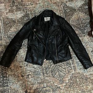 Rachel Roy faux leather coat